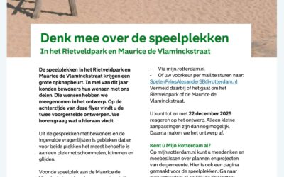 Praat mee over speelplekken